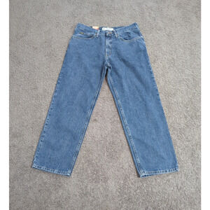 NWT Lee Men Relaxed Fit Straight Leg Comfortable All Cotton Denim Jeans 36 x 30